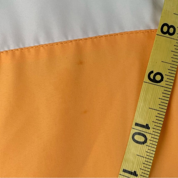 CSG White, Orange And Tan Full Zip Hooded Windbreaker Size XL** - Picture 6 of 8